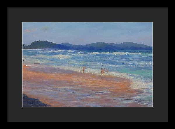 Playa Mina, Framed Print, Oil on Canvas, Landscape Painting, Impressionistic Landscape, Costa Rica Landscape, Beach Landscape, Impressionistic Costa Rica, Wall Art, Wall Décor, Artwork, Art Piece