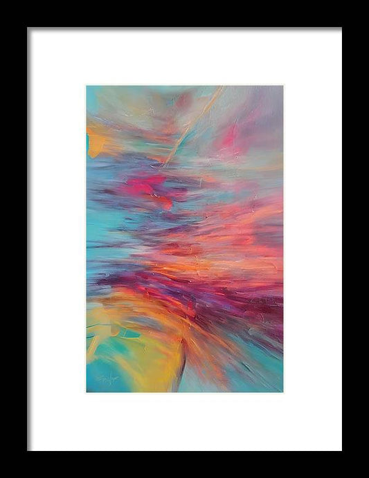 Reflections, Framed Print, Oil on Canvas, Abstract Painting, Multicolor Art, Wall Décor, Wall Art, Artwork, Art Piece, Abstract Art