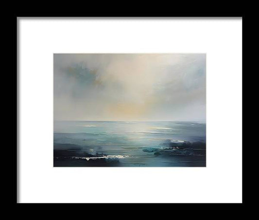 Sea Mist, Framed Print, Oil On Canvas, Abstract Impressionism, Abstract Art, Impressionism Artwork, Ocean Art, Wall Décor, Wall Art