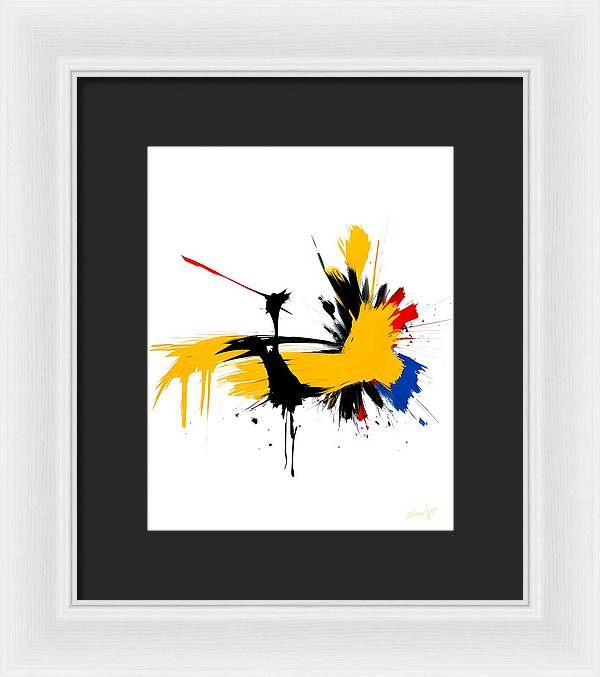The Service, Framed Print, Oil on Canvas, Abstract Painting, Multicolor Art, Wall Décor, Wall Art, Artwork, Art Piece, Abstract Art