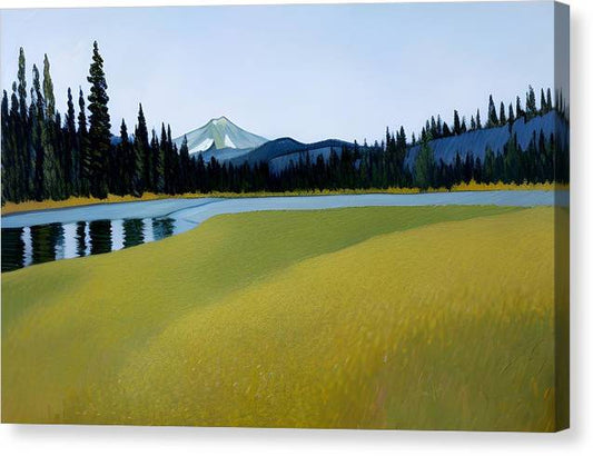 Summer at Lassen, Canvas Print, Oil on Canvas, Landscape Painting, Impressionistic Landscape, California Landscape, Lassen National Park, Wall Art