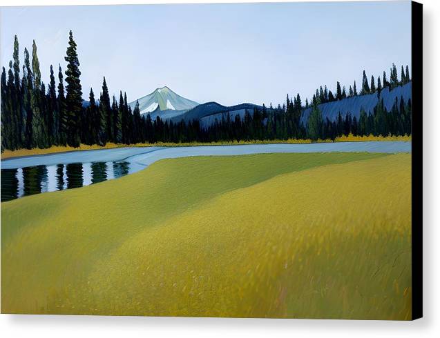 Summer at Lassen, Canvas Print, Oil on Canvas, Landscape Painting, Impressionistic Landscape, California Landscape, Lassen National Park, Wall Art