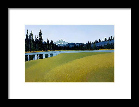 Summer at Lassen, Framed Print, Oil on Canvas, Landscape Painting, Impressionistic Landscape, California Landscape, Lassen National Park, Wall Art