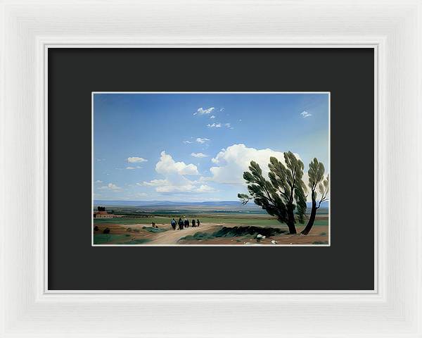 Summer in Colorado, Framed Print, Oil on Canvas, Landscape Painting, Impressionistic Landscape, Colorado Landscape, Pueblo West, Impressionistic Colorado, Wall Art, Wall Décor, Artwork, Art Piece