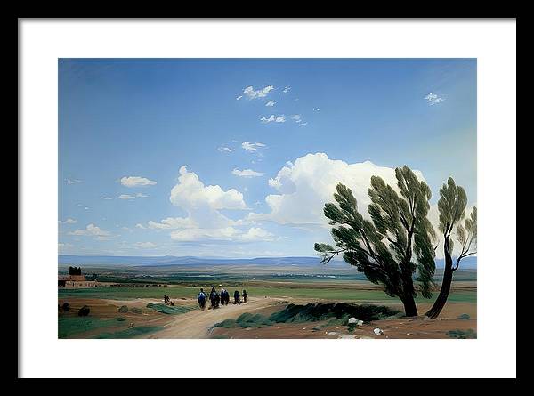 Summer in Colorado, Framed Print, Oil on Canvas, Landscape Painting, Impressionistic Landscape, Colorado Landscape, Pueblo West, Impressionistic Colorado, Wall Art, Wall Décor, Artwork, Art Piece