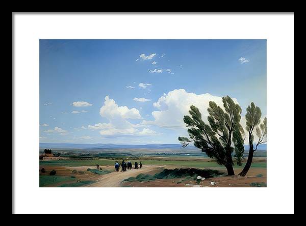 Summer in Colorado, Framed Print, Oil on Canvas, Landscape Painting, Impressionistic Landscape, Colorado Landscape, Pueblo West, Impressionistic Colorado, Wall Art, Wall Décor, Artwork, Art Piece