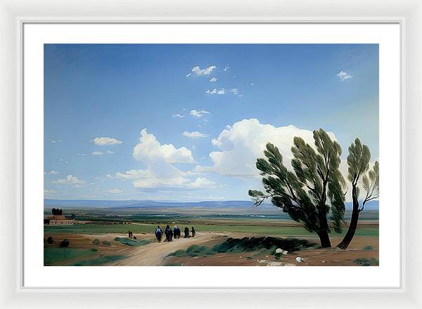 Summer in Colorado, Framed Print, Oil on Canvas, Landscape Painting, Impressionistic Landscape, Colorado Landscape, Pueblo West, Impressionistic Colorado, Wall Art, Wall Décor, Artwork, Art Piece