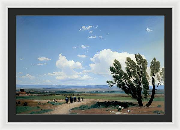 Summer in Colorado, Framed Print, Oil on Canvas, Landscape Painting, Impressionistic Landscape, Colorado Landscape, Pueblo West, Impressionistic Colorado, Wall Art, Wall Décor, Artwork, Art Piece