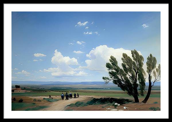 Summer in Colorado, Framed Print, Oil on Canvas, Landscape Painting, Impressionistic Landscape, Colorado Landscape, Pueblo West, Impressionistic Colorado, Wall Art, Wall Décor, Artwork, Art Piece