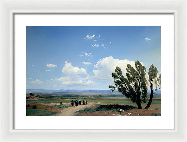 Summer in Colorado, Framed Print, Oil on Canvas, Landscape Painting, Impressionistic Landscape, Colorado Landscape, Pueblo West, Impressionistic Colorado, Wall Art, Wall Décor, Artwork, Art Piece