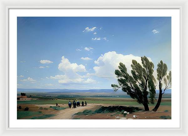 Summer in Colorado, Framed Print, Oil on Canvas, Landscape Painting, Impressionistic Landscape, Colorado Landscape, Pueblo West, Impressionistic Colorado, Wall Art, Wall Décor, Artwork, Art Piece