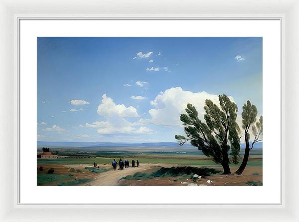 Summer in Colorado, Framed Print, Oil on Canvas, Landscape Painting, Impressionistic Landscape, Colorado Landscape, Pueblo West, Impressionistic Colorado, Wall Art, Wall Décor, Artwork, Art Piece