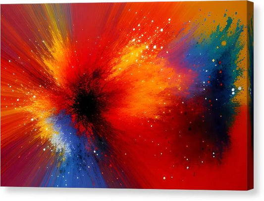 The Beginning, Canvas Print, Oil on Canvas, Abstract Painting, Multicolor Art, Wall Décor, Wall Art, Artwork, Art Piece, Abstract Art