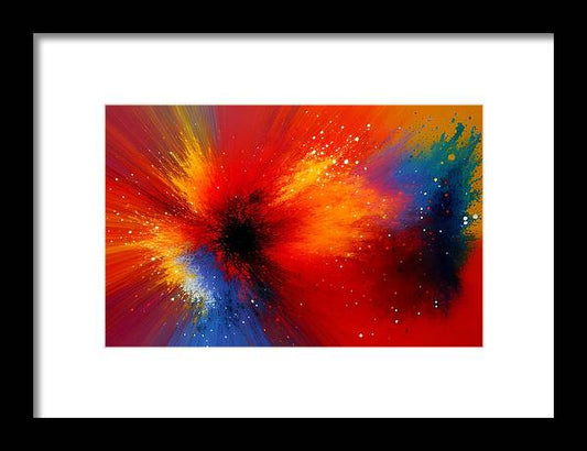 The Beginning, Framed Print, Oil on Canvas, Abstract Painting, Multicolor Art, Wall Décor, Wall Art, Artwork, Art Piece, Abstract Art