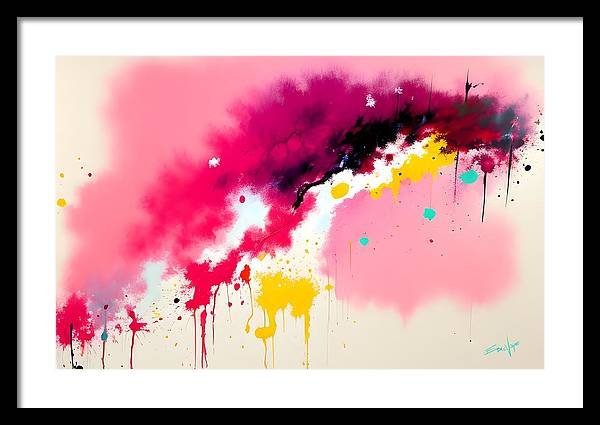 The Breach, Framed Print, Oil on Canvas, Abstract Painting, Multicolor Art, Abstract Art, Abstract Artwork, Wall Décor, Wall Art, Artwork