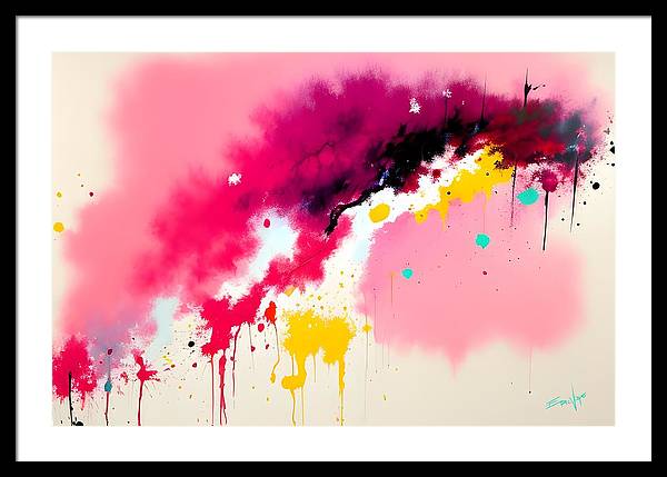 The Breach, Framed Print, Oil on Canvas, Abstract Painting, Multicolor Art, Abstract Art, Abstract Artwork, Wall Décor, Wall Art, Artwork