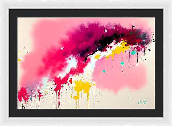 The Breach, Framed Print, Oil on Canvas, Abstract Painting, Multicolor Art, Abstract Art, Abstract Artwork, Wall Décor, Wall Art, Artwork