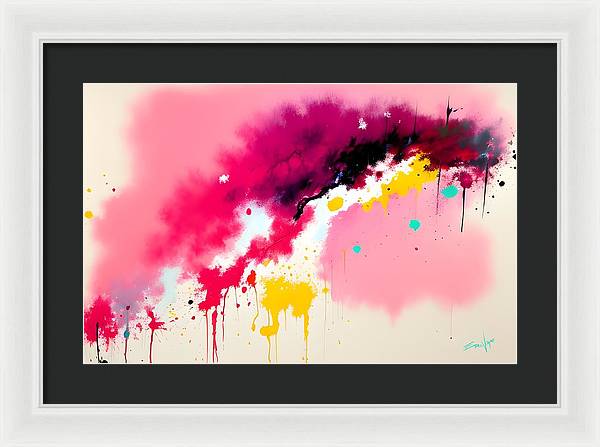 The Breach, Framed Print, Oil on Canvas, Abstract Painting, Multicolor Art, Abstract Art, Abstract Artwork, Wall Décor, Wall Art, Artwork