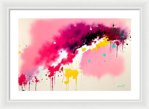 The Breach, Framed Print, Oil on Canvas, Abstract Painting, Multicolor Art, Abstract Art, Abstract Artwork, Wall Décor, Wall Art, Artwork