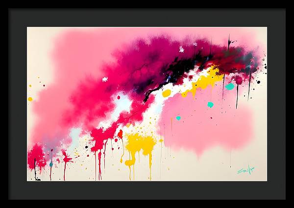 The Breach, Framed Print, Oil on Canvas, Abstract Painting, Multicolor Art, Abstract Art, Abstract Artwork, Wall Décor, Wall Art, Artwork