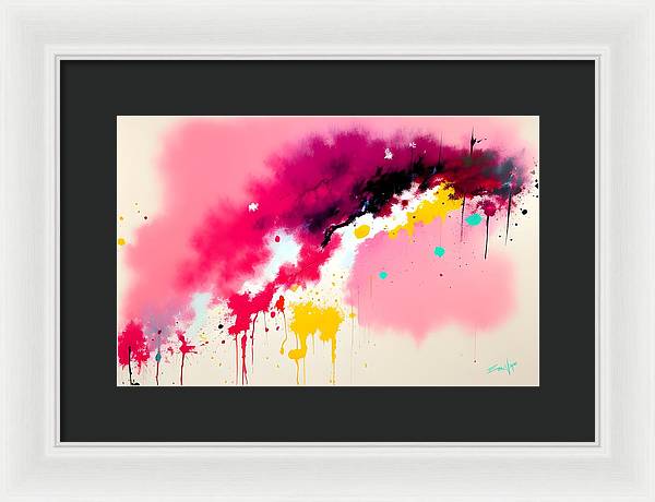 The Breach, Framed Print, Oil on Canvas, Abstract Painting, Multicolor Art, Abstract Art, Abstract Artwork, Wall Décor, Wall Art, Artwork