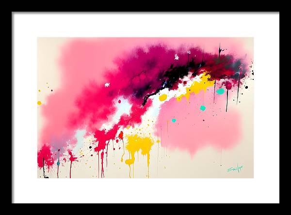 The Breach, Framed Print, Oil on Canvas, Abstract Painting, Multicolor Art, Abstract Art, Abstract Artwork, Wall Décor, Wall Art, Artwork