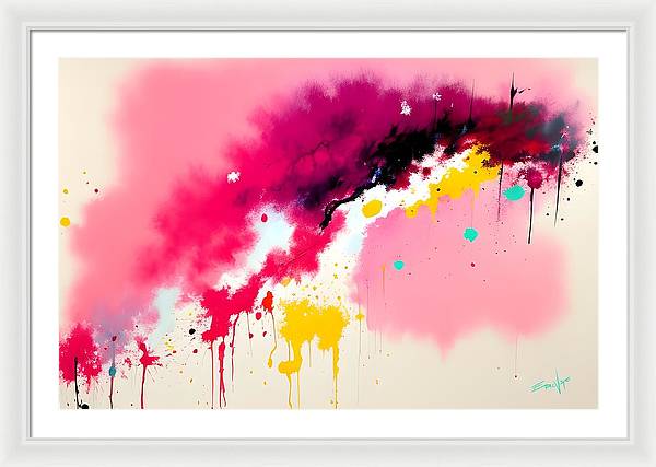 The Breach, Framed Print, Oil on Canvas, Abstract Painting, Multicolor Art, Abstract Art, Abstract Artwork, Wall Décor, Wall Art, Artwork