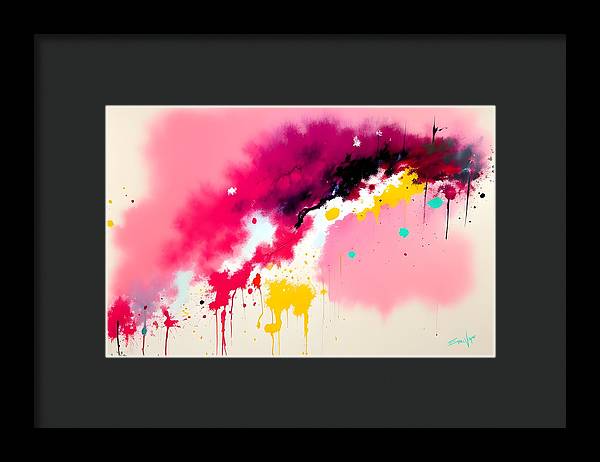 The Breach, Framed Print, Oil on Canvas, Abstract Painting, Multicolor Art, Abstract Art, Abstract Artwork, Wall Décor, Wall Art, Artwork