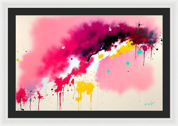 The Breach, Framed Print, Oil on Canvas, Abstract Painting, Multicolor Art, Abstract Art, Abstract Artwork, Wall Décor, Wall Art, Artwork