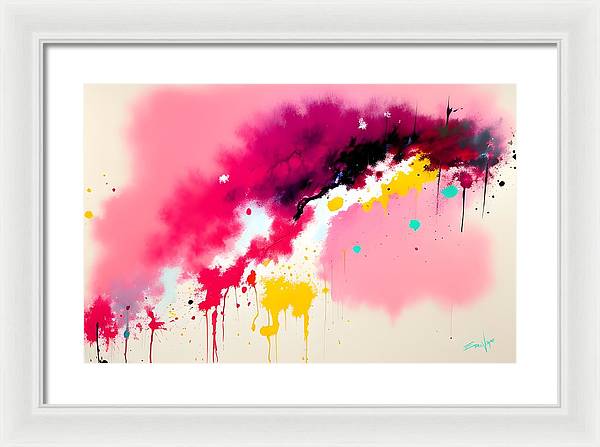 The Breach, Framed Print, Oil on Canvas, Abstract Painting, Multicolor Art, Abstract Art, Abstract Artwork, Wall Décor, Wall Art, Artwork