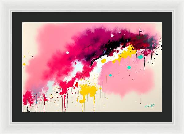 The Breach, Framed Print, Oil on Canvas, Abstract Painting, Multicolor Art, Abstract Art, Abstract Artwork, Wall Décor, Wall Art, Artwork