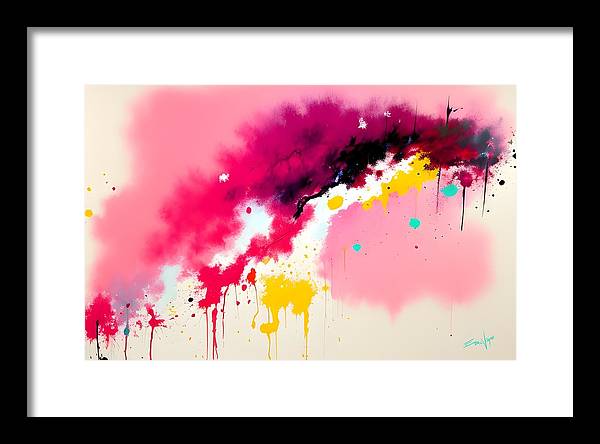 The Breach, Framed Print, Oil on Canvas, Abstract Painting, Multicolor Art, Abstract Art, Abstract Artwork, Wall Décor, Wall Art, Artwork