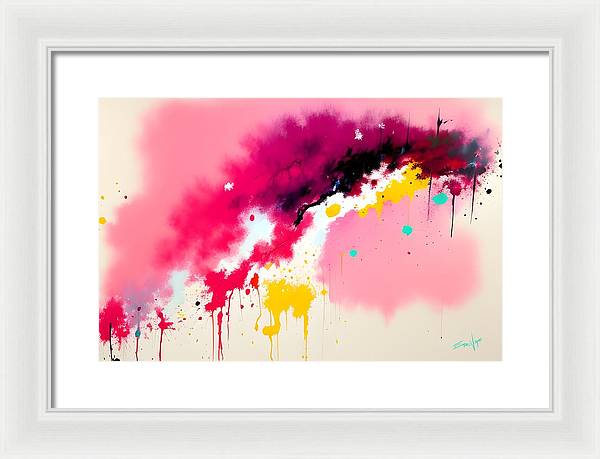 The Breach, Framed Print, Oil on Canvas, Abstract Painting, Multicolor Art, Abstract Art, Abstract Artwork, Wall Décor, Wall Art, Artwork