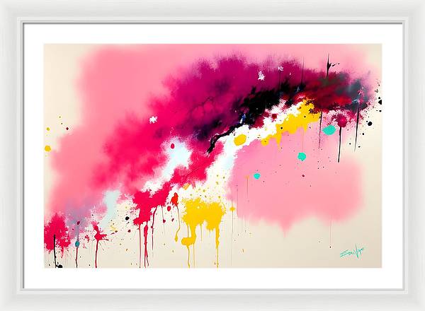 The Breach, Framed Print, Oil on Canvas, Abstract Painting, Multicolor Art, Abstract Art, Abstract Artwork, Wall Décor, Wall Art, Artwork