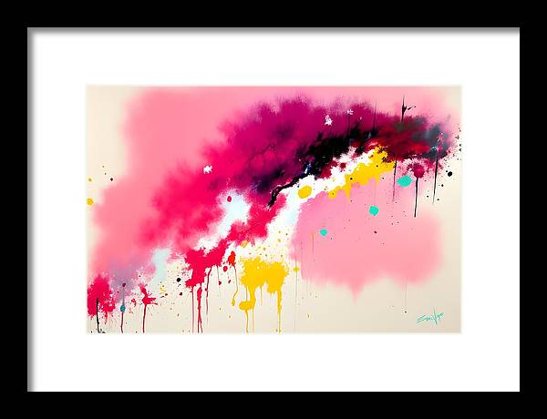 The Breach, Framed Print, Oil on Canvas, Abstract Painting, Multicolor Art, Abstract Art, Abstract Artwork, Wall Décor, Wall Art, Artwork