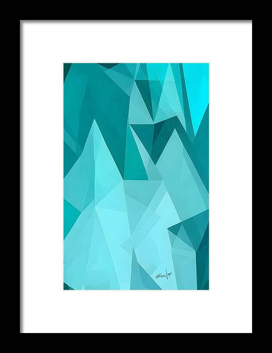 The Geometric Continuum, Framed Print, Watercolor, Geometric Patterns, Wall Décor, Wall Art, Artwork, Art Piece