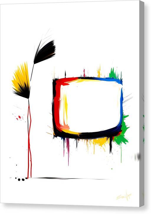 The News, Canvas Print, Oil on Canvas, Abstract Painting, Multicolor Art, Wall Décor, Wall Art, Artwork, Art Piece, Abstract Art