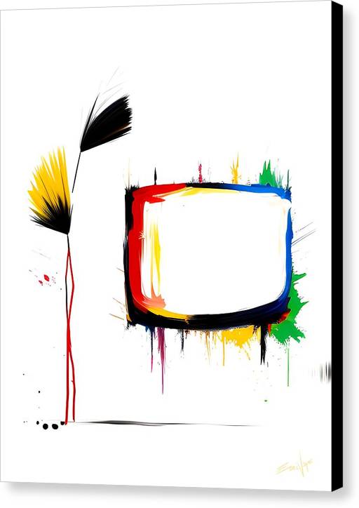 The News, Canvas Print, Oil on Canvas, Abstract Painting, Multicolor Art, Wall Décor, Wall Art, Artwork, Art Piece, Abstract Art