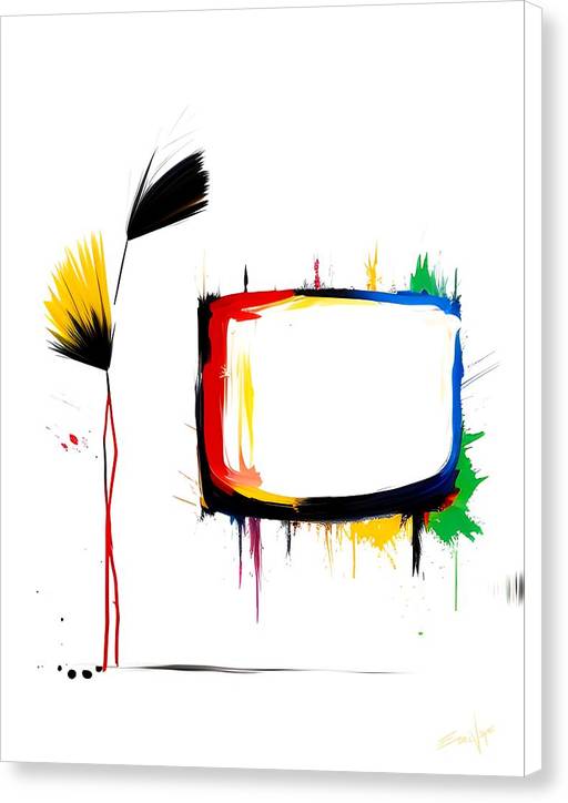 The News, Canvas Print, Oil on Canvas, Abstract Painting, Multicolor Art, Wall Décor, Wall Art, Artwork, Art Piece, Abstract Art