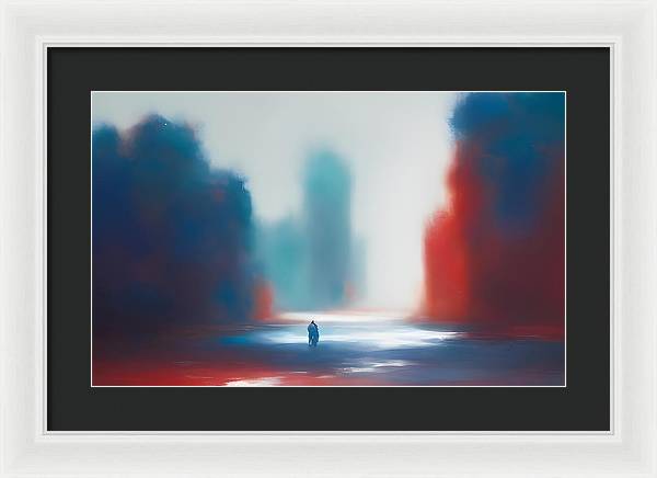 The Wanderer, Framed Print, Oil on Canvas, Abstract Painting, Multicolor Art, Abstract Art, Abstract Artwork, Wall Décor, Wall Art, Artwork