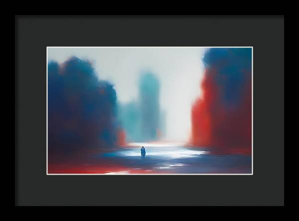 The Wanderer, Framed Print, Oil on Canvas, Abstract Painting, Multicolor Art, Abstract Art, Abstract Artwork, Wall Décor, Wall Art, Artwork