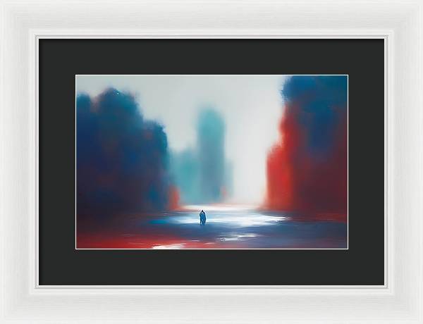 The Wanderer, Framed Print, Oil on Canvas, Abstract Painting, Multicolor Art, Abstract Art, Abstract Artwork, Wall Décor, Wall Art, Artwork