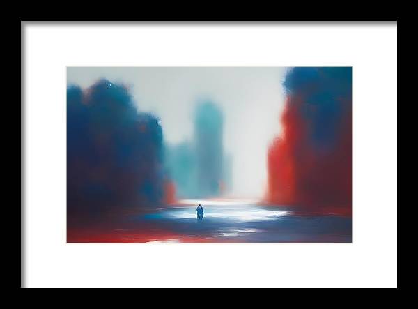 The Wanderer, Framed Print, Oil on Canvas, Abstract Painting, Multicolor Art, Abstract Art, Abstract Artwork, Wall Décor, Wall Art, Artwork