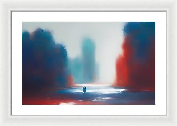 The Wanderer, Framed Print, Oil on Canvas, Abstract Painting, Multicolor Art, Abstract Art, Abstract Artwork, Wall Décor, Wall Art, Artwork