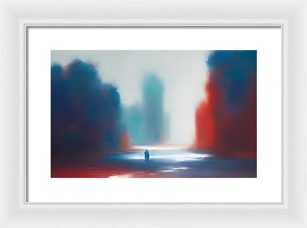 The Wanderer, Framed Print, Oil on Canvas, Abstract Painting, Multicolor Art, Abstract Art, Abstract Artwork, Wall Décor, Wall Art, Artwork