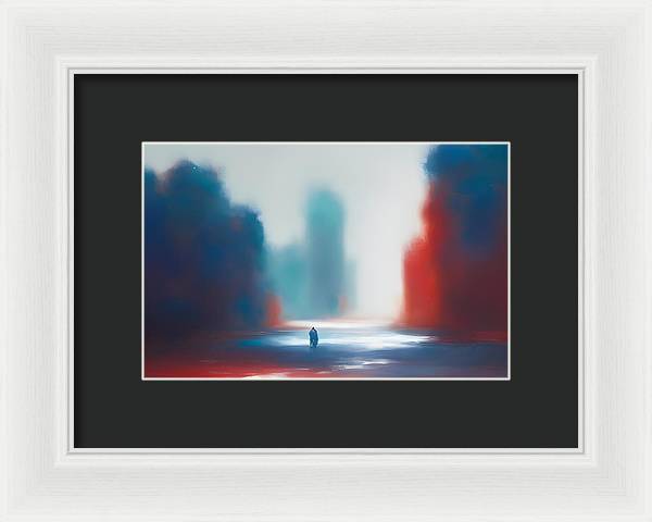 The Wanderer, Framed Print, Oil on Canvas, Abstract Painting, Multicolor Art, Abstract Art, Abstract Artwork, Wall Décor, Wall Art, Artwork