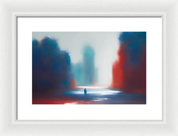 The Wanderer, Framed Print, Oil on Canvas, Abstract Painting, Multicolor Art, Abstract Art, Abstract Artwork, Wall Décor, Wall Art, Artwork