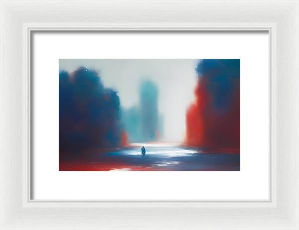 The Wanderer, Framed Print, Oil on Canvas, Abstract Painting, Multicolor Art, Abstract Art, Abstract Artwork, Wall Décor, Wall Art, Artwork