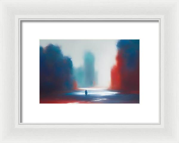 The Wanderer, Framed Print, Oil on Canvas, Abstract Painting, Multicolor Art, Abstract Art, Abstract Artwork, Wall Décor, Wall Art, Artwork