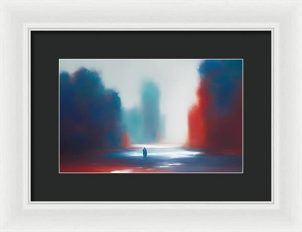 The Wanderer, Framed Print, Oil on Canvas, Abstract Painting, Multicolor Art, Abstract Art, Abstract Artwork, Wall Décor, Wall Art, Artwork